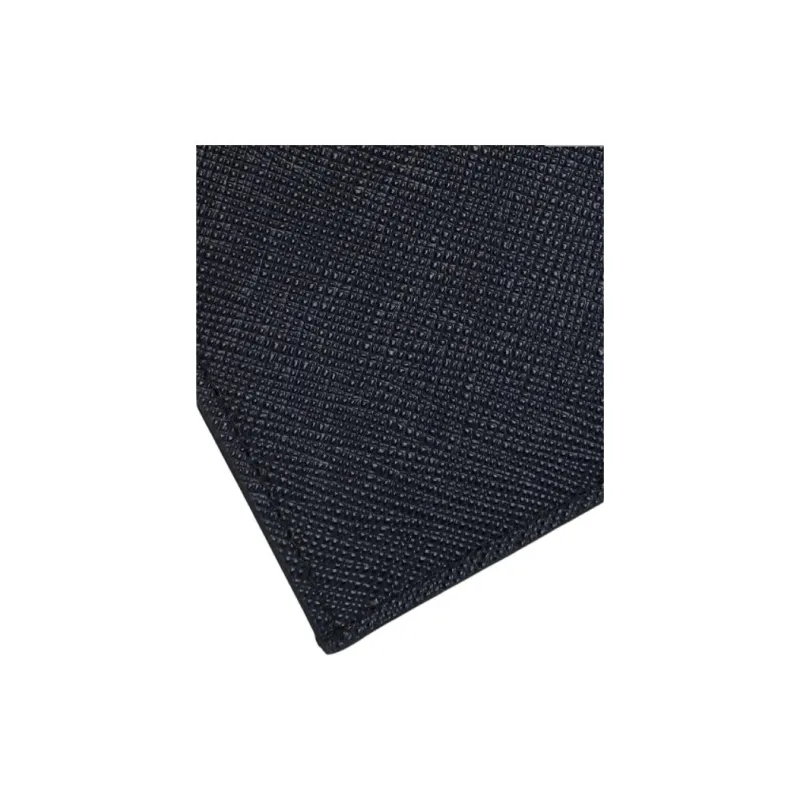 PRADA Saffiano Calfskin Wallet Women's Dark Blue-5