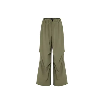URBAN REVIVO Casual Pants Women's Khaki Green