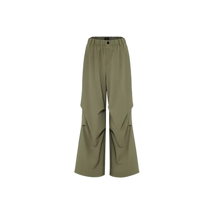 URBAN REVIVO Casual Pants Women's Khaki Green-0