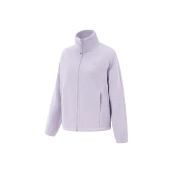 LiNing Fitness Series Velvet feel Coat Women's Sea Salt Purple