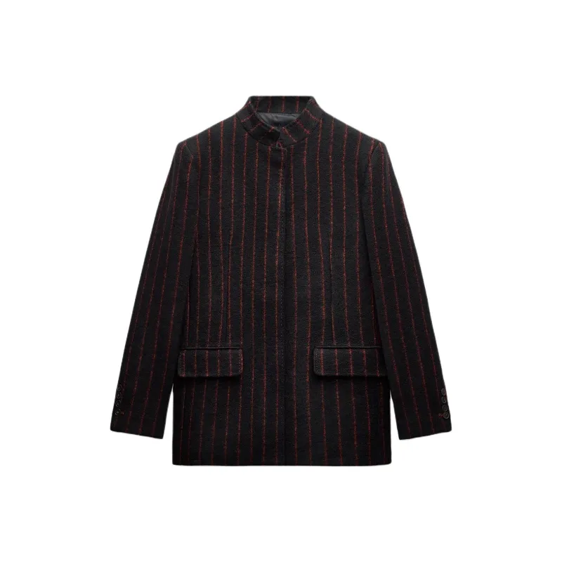 ZARA ZW Series Business Suit Women's Black/Orange-0