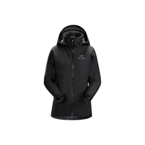 Arcteryx BETA AR Water-Resistant Windproof Breathable Wear-Resistant Windbreaker Jacket Women's Black