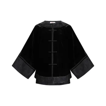 A LIFE ON THE LEFT Cropped Coats Women's Jet Black