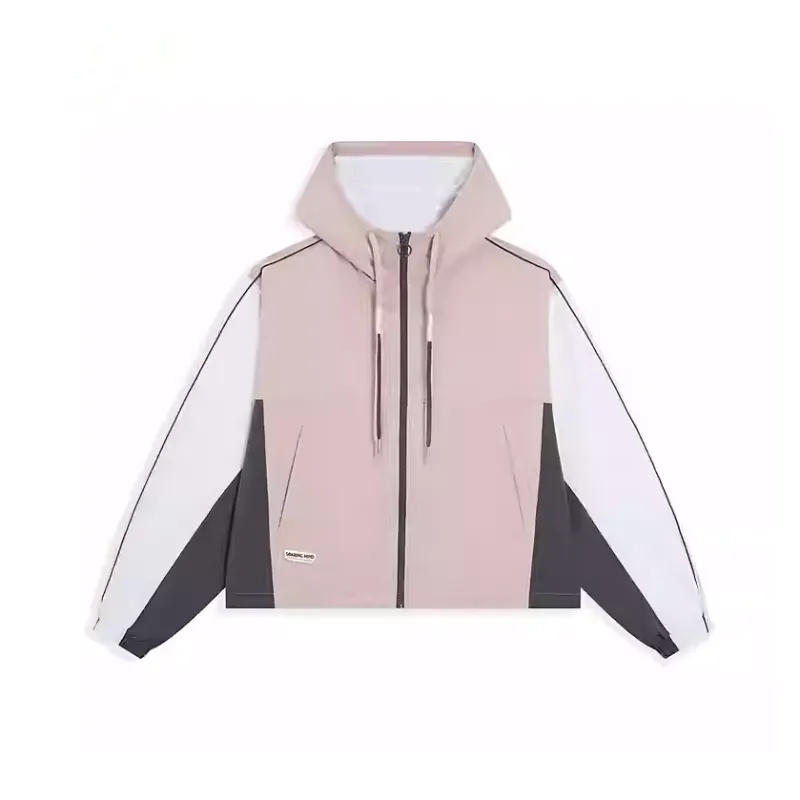 XTEP Sports Life Collection Trench Coat Women's Iron Pink/Pearl White/Iron Gray-0