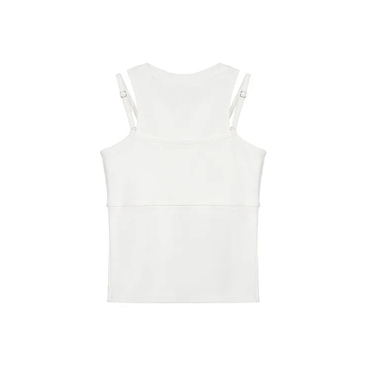 Ning Cai Yuer Tank Tops Women's White-1