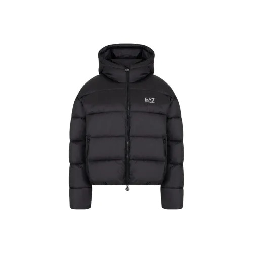 EMPORIO ARMANI EA7 FW24 Puffer Jacket Women's Black
