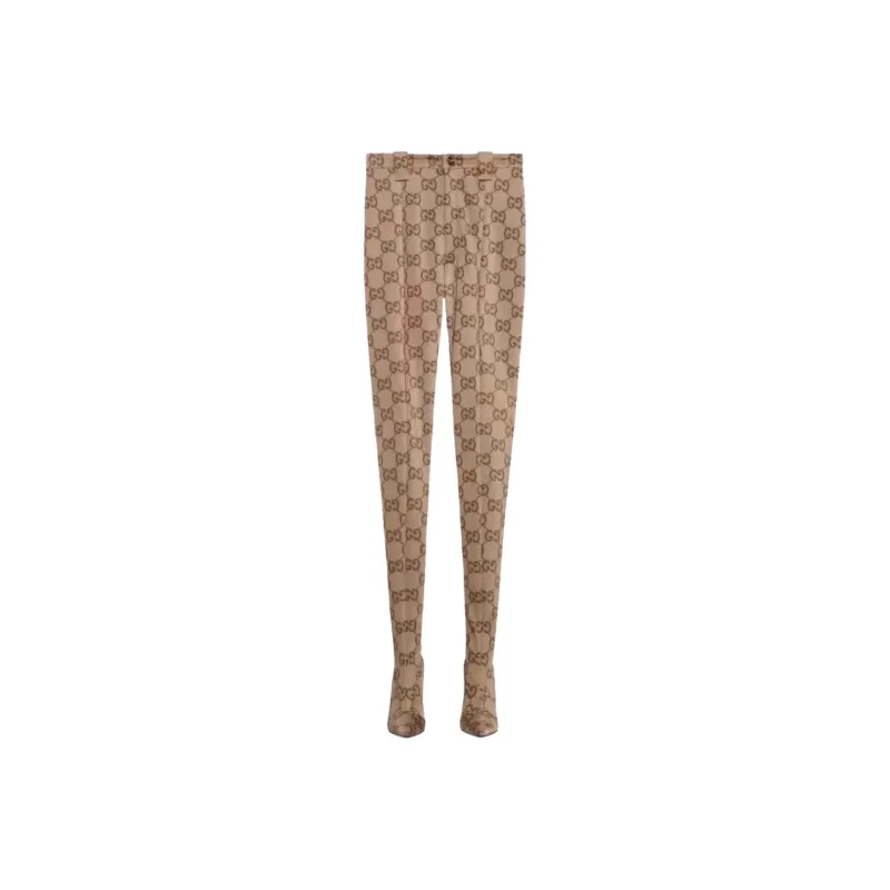 GUCCI X Balenciaga The Hacker Project Maxi Gg Pantaleggings Beige/Ebony-0