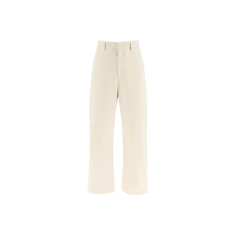 Lemaire High Waist Barrel Leg Pants-0