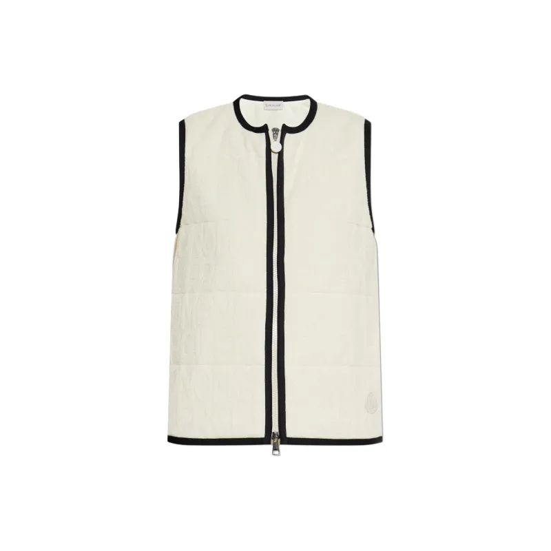 Moncler Vests Women's Cream-0