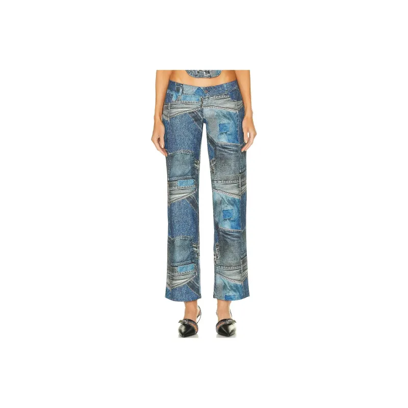 Miaou Casual Pants Women's Blue-0