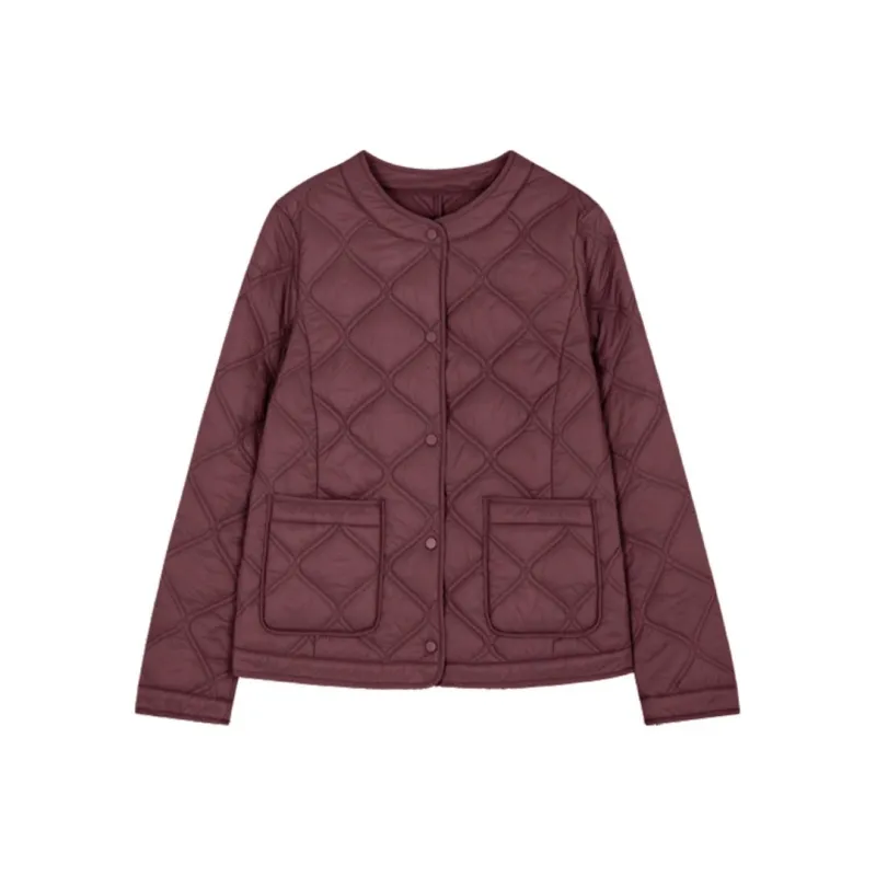 IHIMI Puffer Jacket Women's Dark Red Color-0