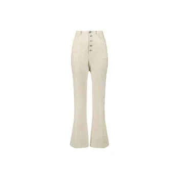 Giambattista Vall Bouclé High waisted Flared Trousers