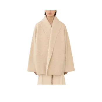 Lauren Manoogian DOUBLE FACE COAT Coats Women's ECRU/Natural