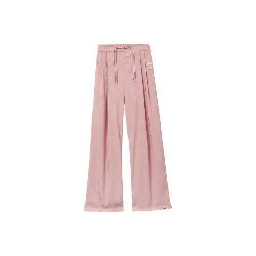 B.Duck Casual Pants Women's Leather Pink