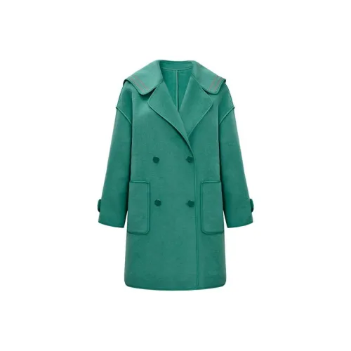 DIFFIE RIEGER Coats Women's Sage Green