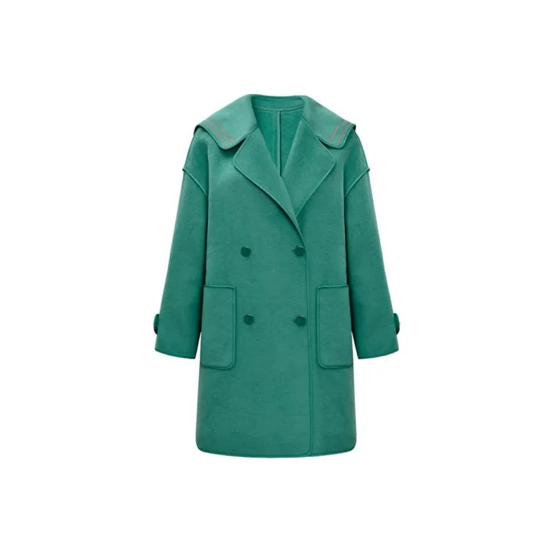 DIFFIE RIEGER Coats Women's Sage Green-0