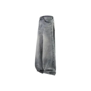 OPMO Jeans Unisex Washed Color