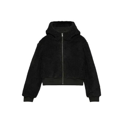 ARITZIA Sunday Best Creme Jacket Velvet-feel Coat Women's BLACK/Black