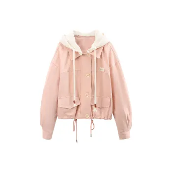 A Paradise For Awakening Cropped Coat Women's Pink