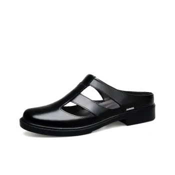 King Jinmai Rubber Sole Quiet Odor Resistant Abrasion Resistant Slip Resistant Quick Dry Closed Toe Slippers Men's