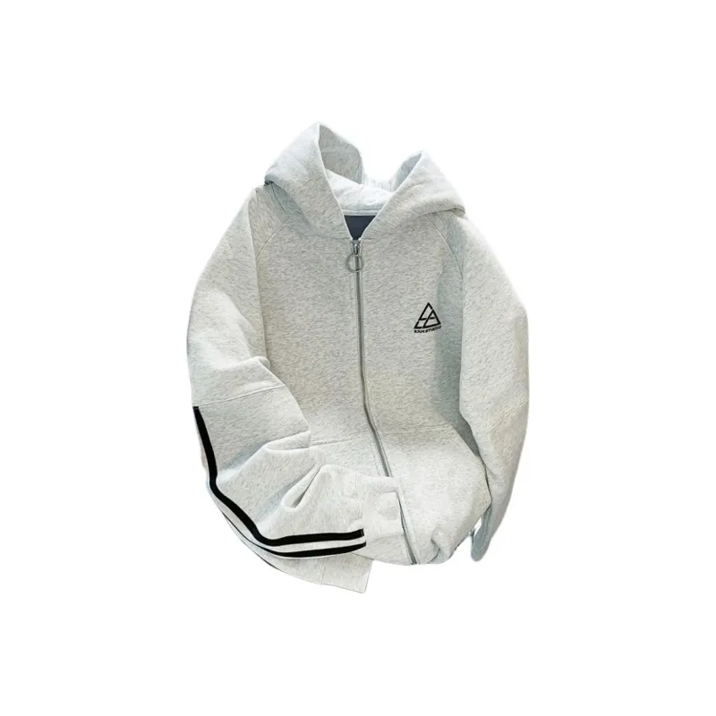 Mu Xiao Xin Sweatshirts Women's White Gray-0