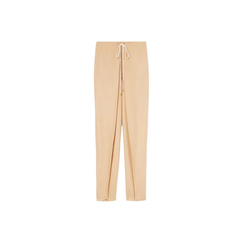 Loro Piana SS24 Casual Pants Women's Ginseng Light Yellow-0