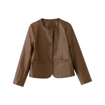 Yi Mengyuan Leather Jacket Women's