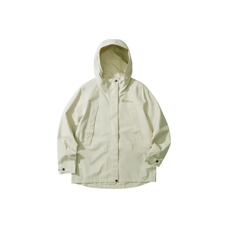 Jack Wolfskin Waterproof And Windproof Windbreaker Jacket Women's-0