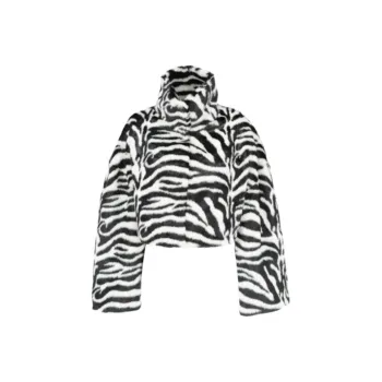 Rotate Zebra print Faux fur Jacket
