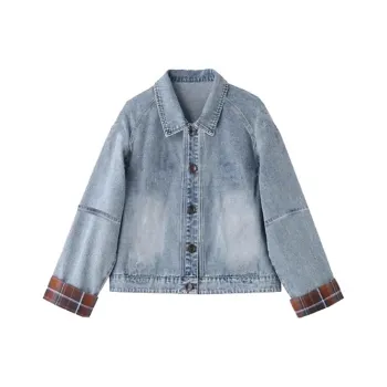 ECNR Denim Jackets Women's Blue