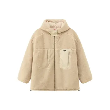CHUU Velvet Jackets Women's Apricot