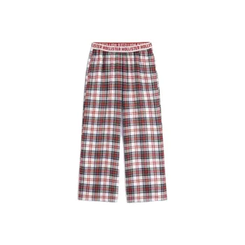 Hollister Casual Pants Women's Red Plaid