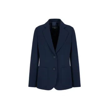 EMPORIO ARMANI Icon Single breasted Blazer In Triacetate Fabric
