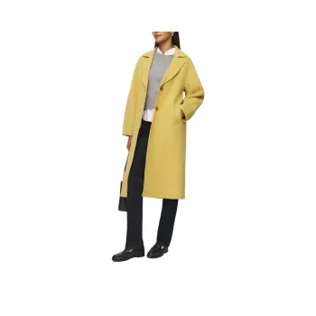 REFORMATION Wyatt Double-faced Coat Coats Women's Coarse Wheat