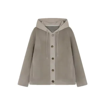 IHIMI Velvet feel Coat Women's Green Khaki