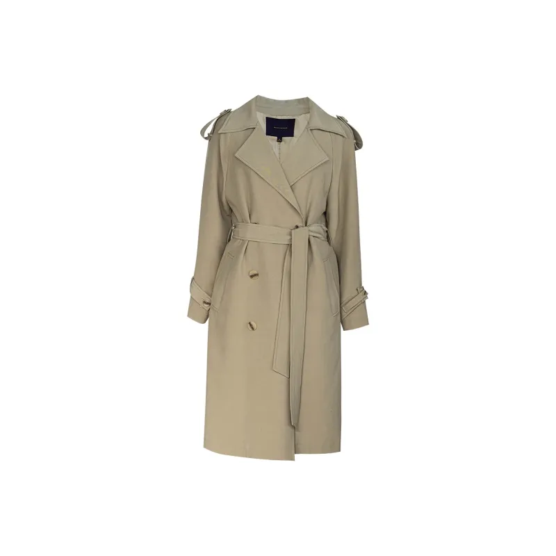 ROEYSHOUSE Trench Coat Women's Khaki-0