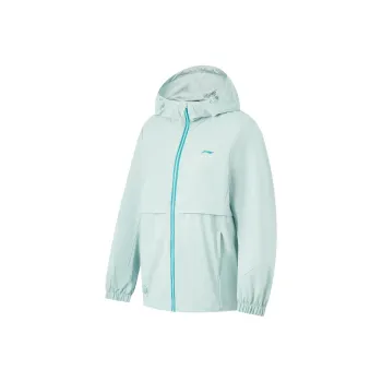 LiNing Fitness Series Trench Coat Women's Feather Green Yarn