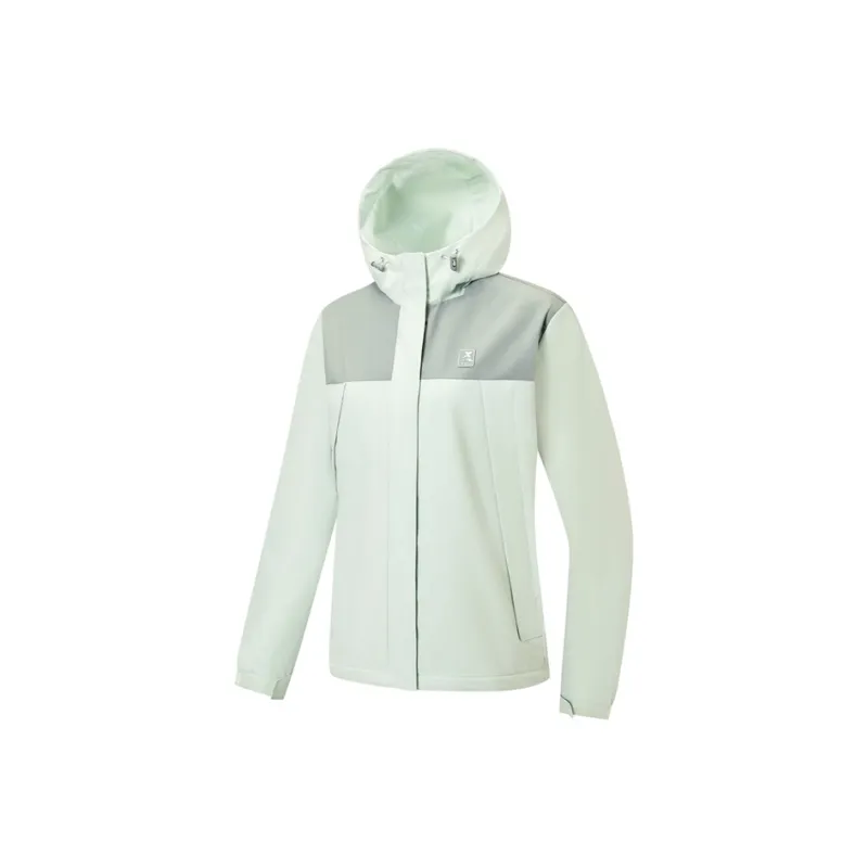 XTEP Variety Training Collection Trench Coat Women's Misty Greenish Gray-0
