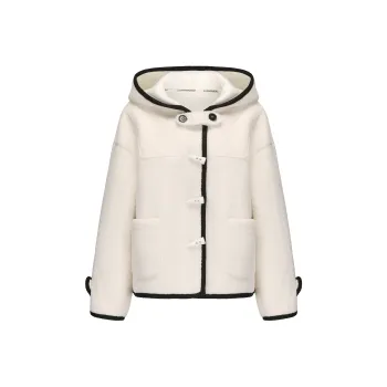 CHIWAWAMEME Velvet feel Coat Women's Apricot