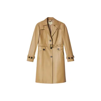 PSALTER Leather Jacket Women's Camel