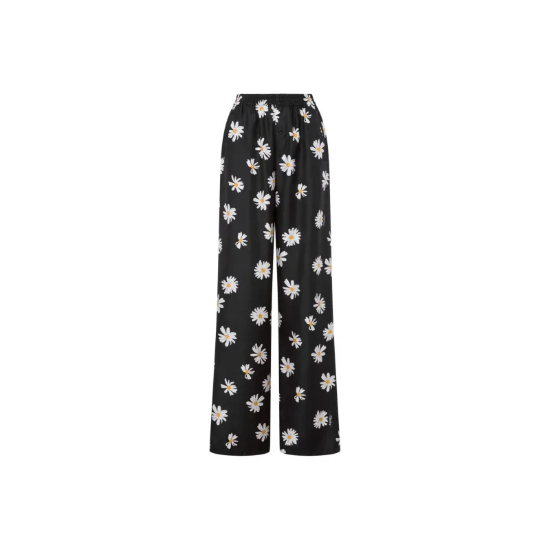 MOSCHINO Daisy Printed Twill Trousers-0