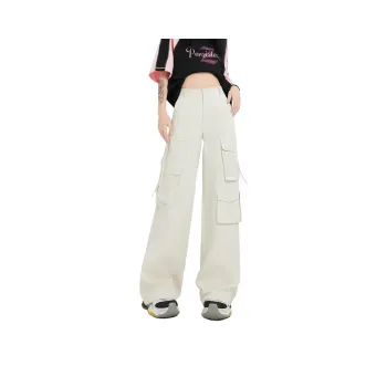 Menglaini Casual Pants Women's Apricot