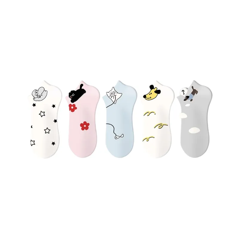 JKN No Show Socks Women's 5 Pack-4