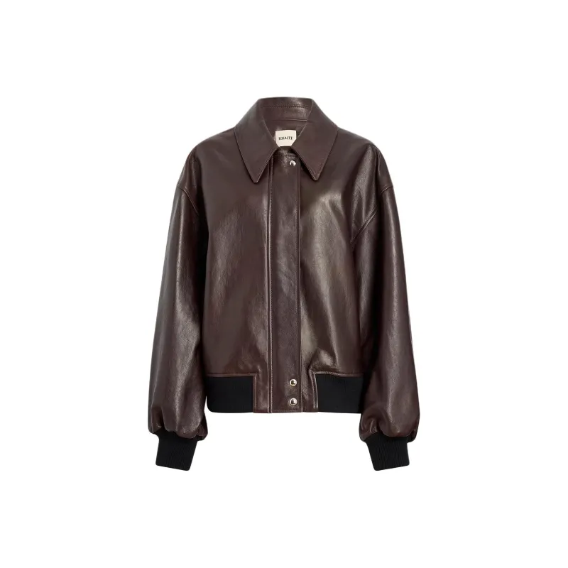 KHAITE Shelman Jacket 'Dark Brown'-0