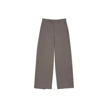 MM6 Maison Margiela Tailoring Wool Canvas Trousers Casual Pants Women's Khaki