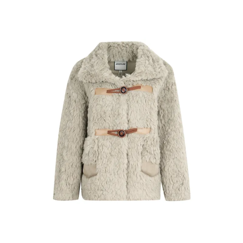 JESSYLINE Velvet feel Coat Women's Gray-0