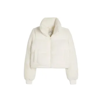 Hollister Puffer Jacket Women's Ecru