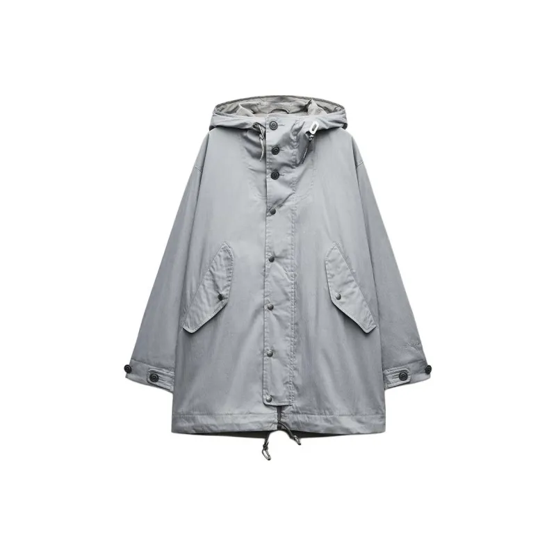 And Wander X ZARA And Wander Collaboration Coats Women's Gray-0