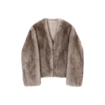 Coco Limited Fur Coat Women's Smudge Gray