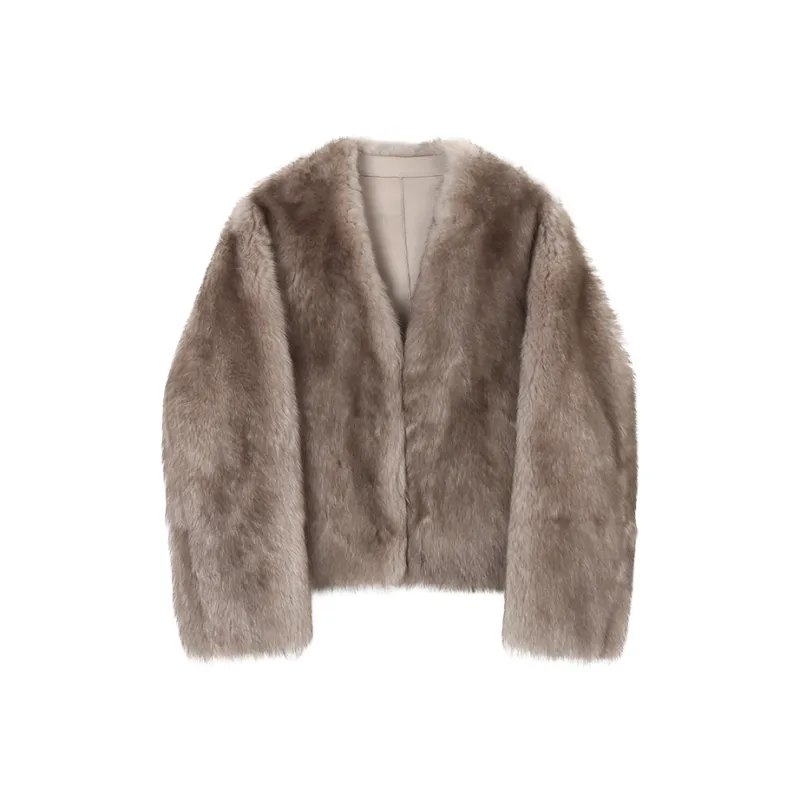 Coco Limited Fur Coat Women's Smudge Gray-0